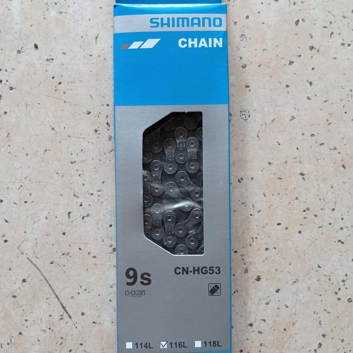 rantai rante sepeda shimano 9 speed 9speed 116L alivio CN-HG53 HG-53
