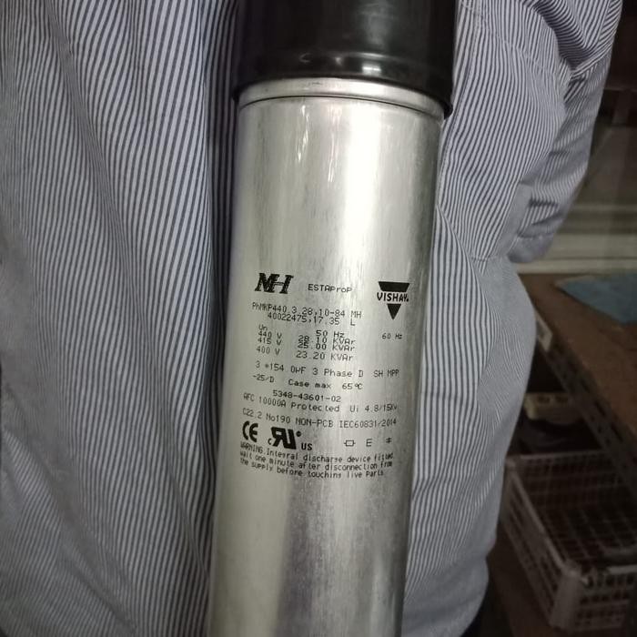 Hemat Capacitor Vishay 25Kvar Kapasitor Bank 3 Phase 415V Terlariss !!