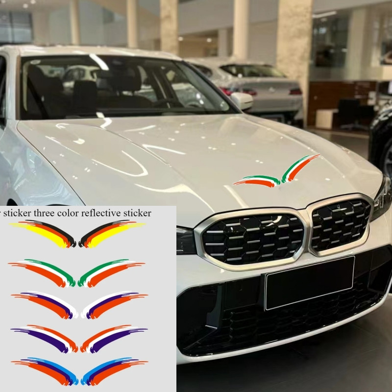 Guardian Angel Wings Cute and Fun Car and Motorcycle Stickers PVC Material Waterproof and Sunscreen 