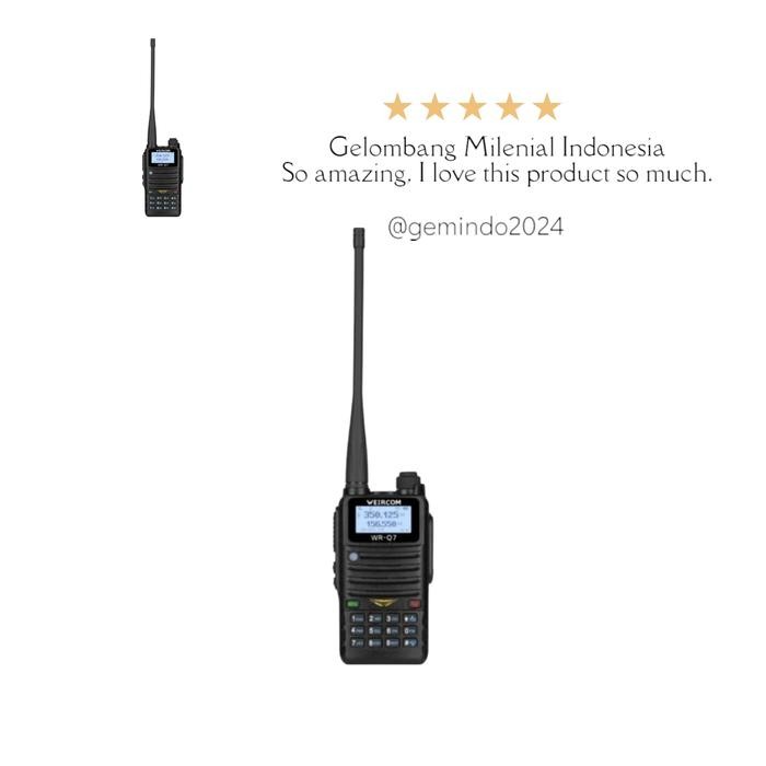 Ready HT WEIRCOM WR Q7 TX 3 BAND RX 6 BAND IP67 UHF VHF UHF LOW BAND