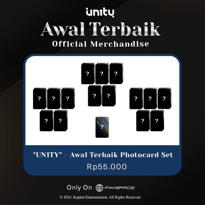 "UN1TY" - Awal Terbaik Photocard Set