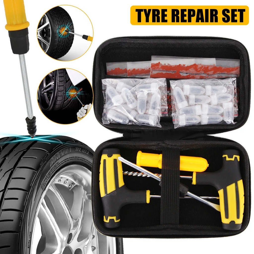 Automotive Emergency Rescue Kit Tyre Repair Kit Puncture Repair Kit, Anti-Puncture Kit Motorcycle, P