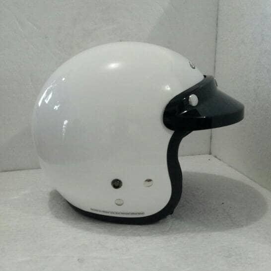 Helm Cargloss retro Putih