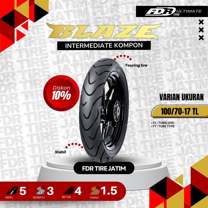 FDR TL BLAZE 100/70-17 Ban MOTOR Tubeless