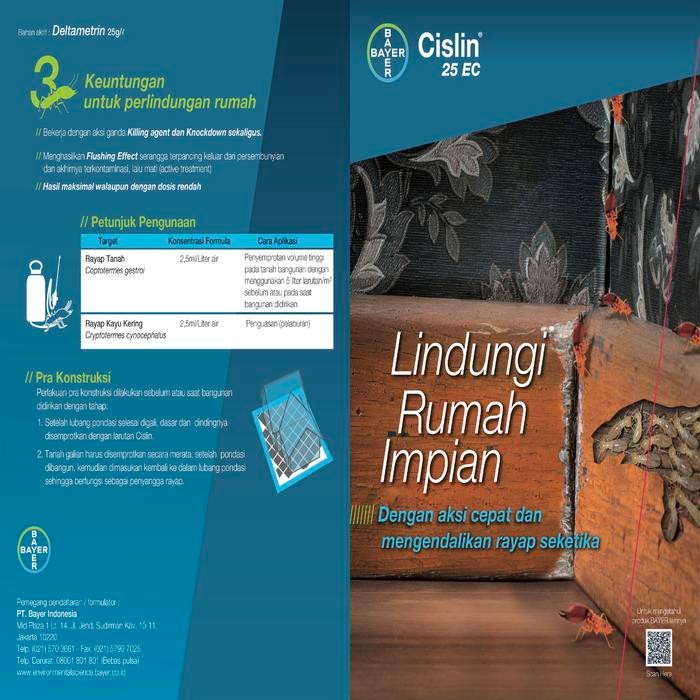 jvat- Cislin 25 Ec - Anti Rayap - Bayer - Pembasmi Rayap - 1 Liter