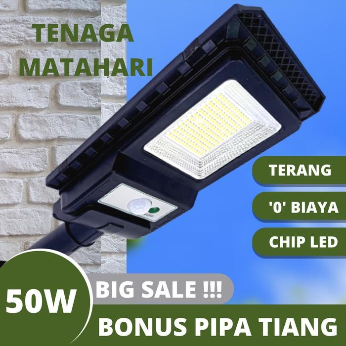 Lampu Jalan Solar Cell 50W Lampu Jalan Tenaga Surya 50W Pju Solar Cell