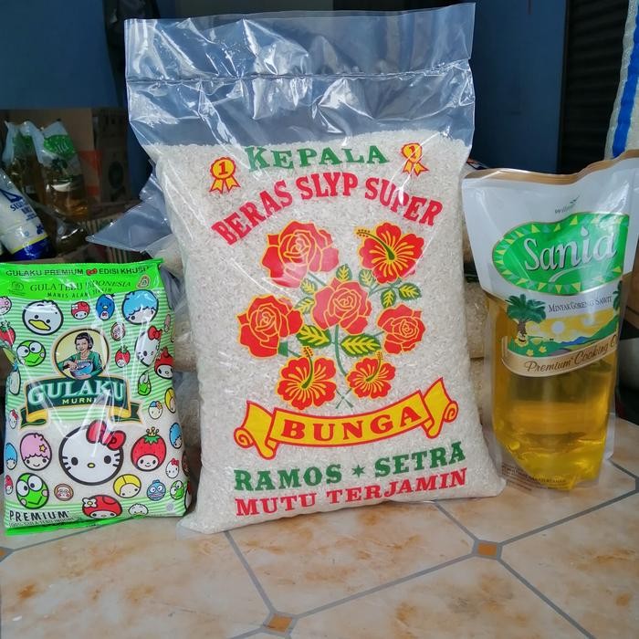 PAKET SEMBAKO MURAH BERAS 5 KG MINYAK GULA