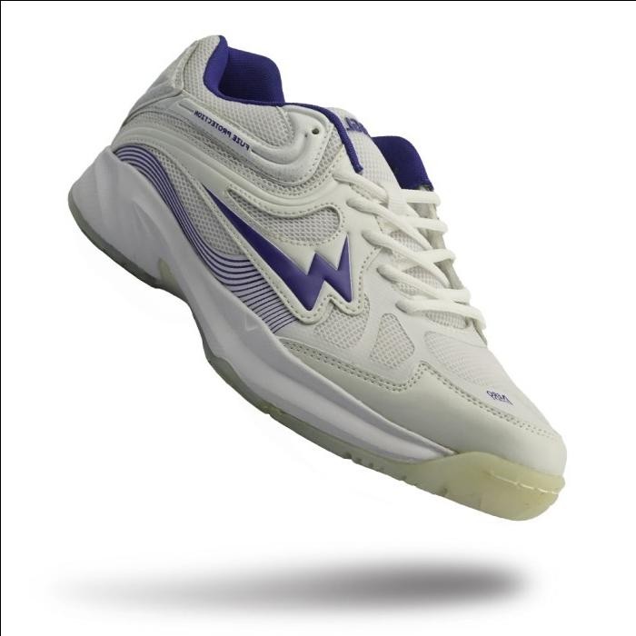Sepatu Badminton Pria Eagle Cygnus Putih Biru Tua