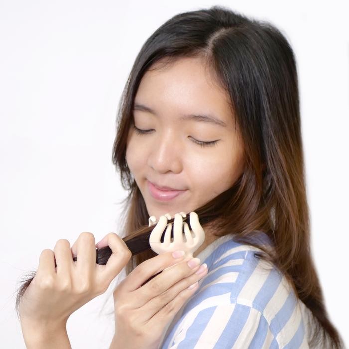 rb8j- Jedai Haircules Declip Original Gigi 5 Ukuran 6Cm Warna Vanilla White