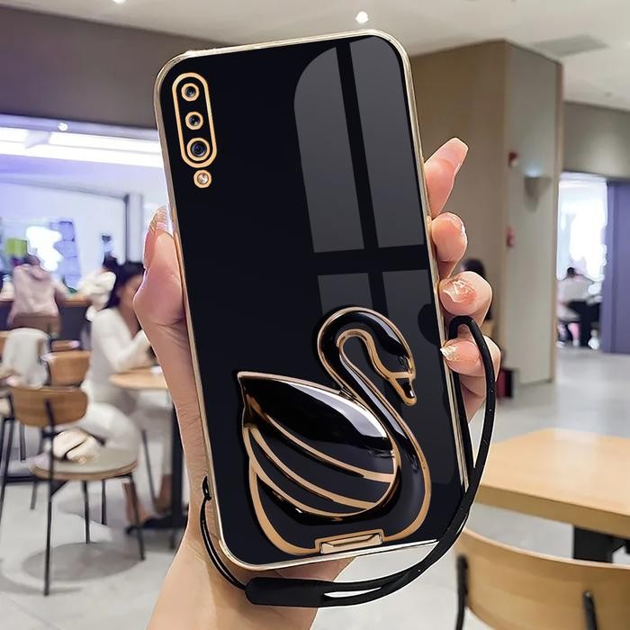 CASE FOR SAMSUNG A50/A50S/A30S SOFTCASE DENGAN STAND MEWAH LUXURY PLATING