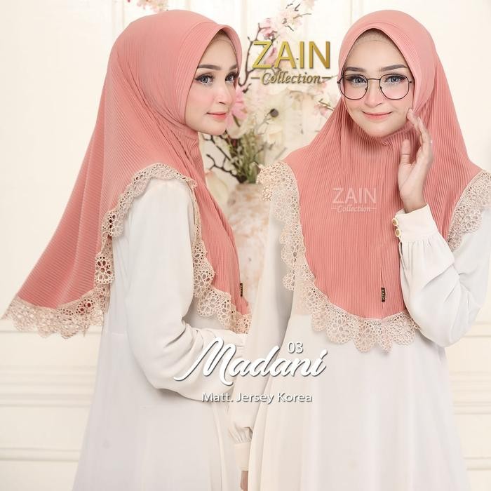 lplw- Hijab Instan Plisket Madani 03 Original Zain Collection