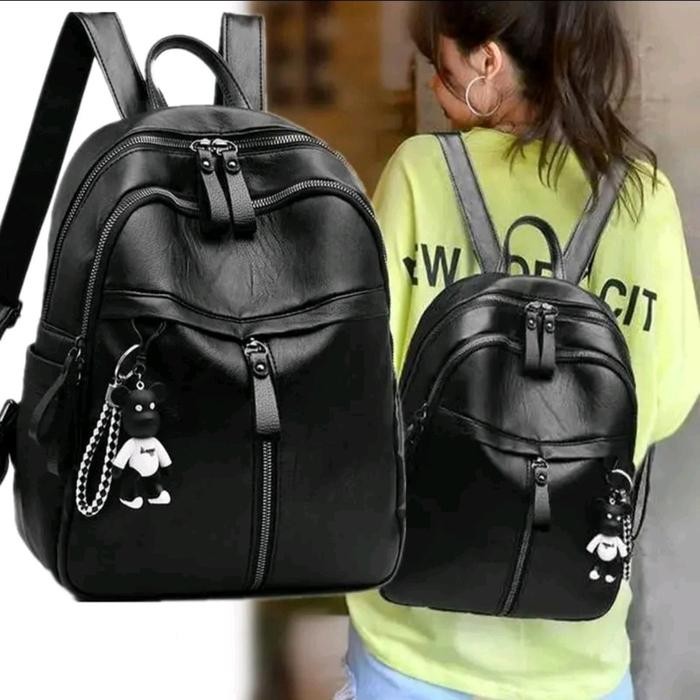 ORIGINAL Tas Ransel Anak Perempuan Sekolah SD/SMP Fashion Backpack Wanita Kulit Sintetis READY STOCK