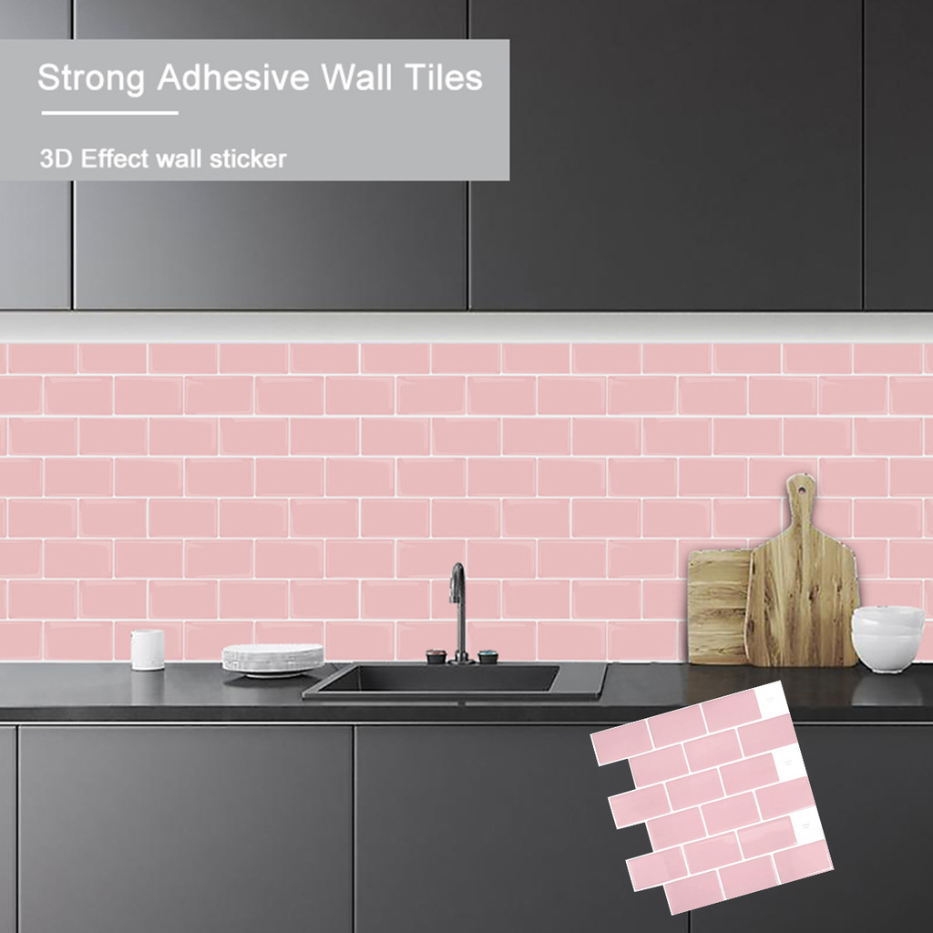 Subway Wall Sticker Backsplash Kitchen Sticker Peel And Stick Self Adhesive Wall Tiles--1 Sheet