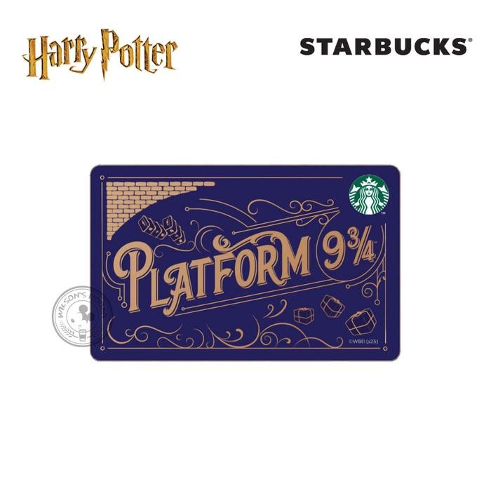 7q81 Starbucks Card Harry Potter Platform 9 3/4 Korea Kartu Paper 2025 Quidditch Gryffindor