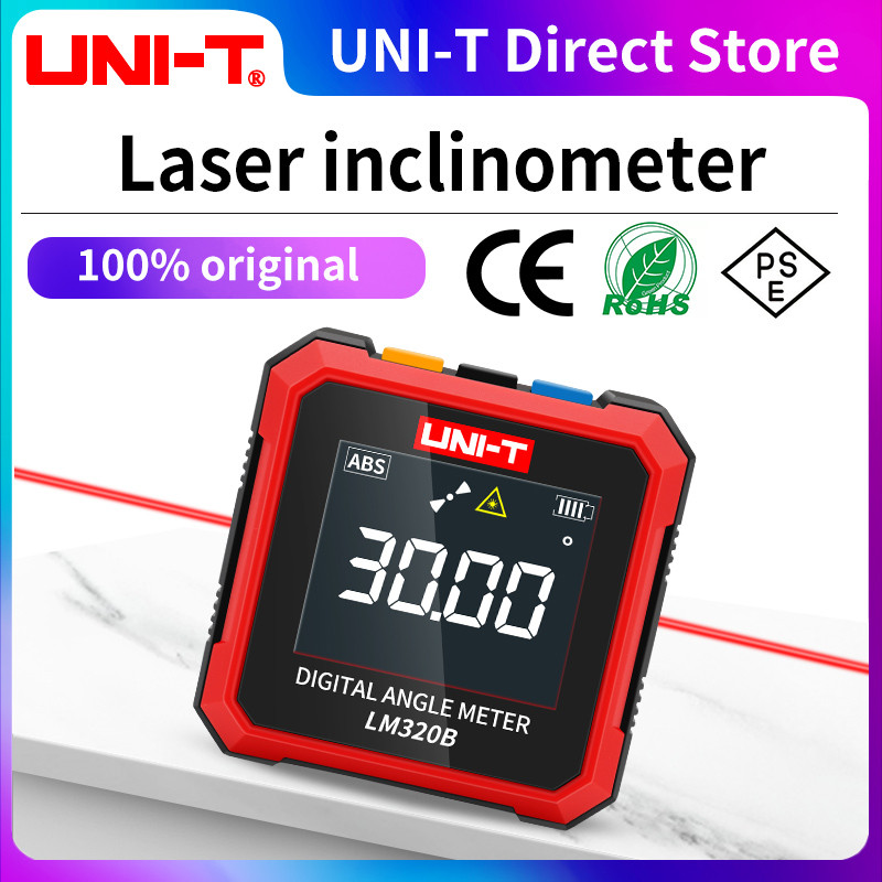 UNI-T LM320A LM320B Digital Inclinometer Electronic Angle Meter 4*90° Protractor Magnetic Laser Leve