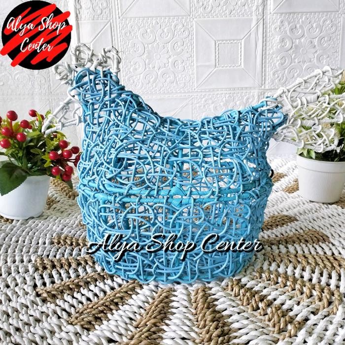 Keranjang Telur Ayam Rotan Sintetis Dekorasi Dapur Ukuran Xl Keranjang Wadah Tempat Telor Jumbo