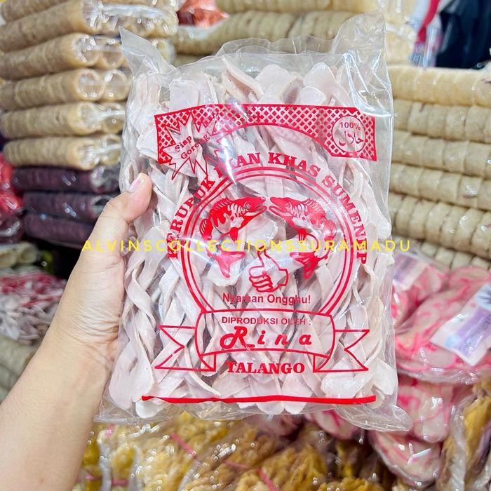 KRUPUK KEPANG RASA IKAN TENGGIRI / KRUPUK IKAN TENGGIRI KHAS MADURA / KRUPUK LEKPALEK MADURA PREMIUM