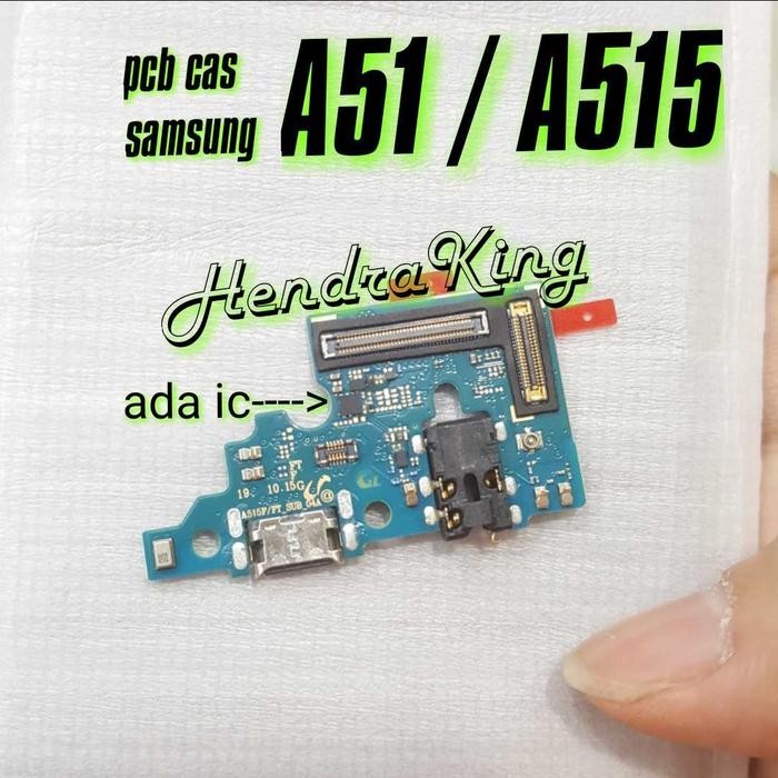 Original Pcb cas Samsung A51 - Connector Charger Samsung A51 Tepercaya