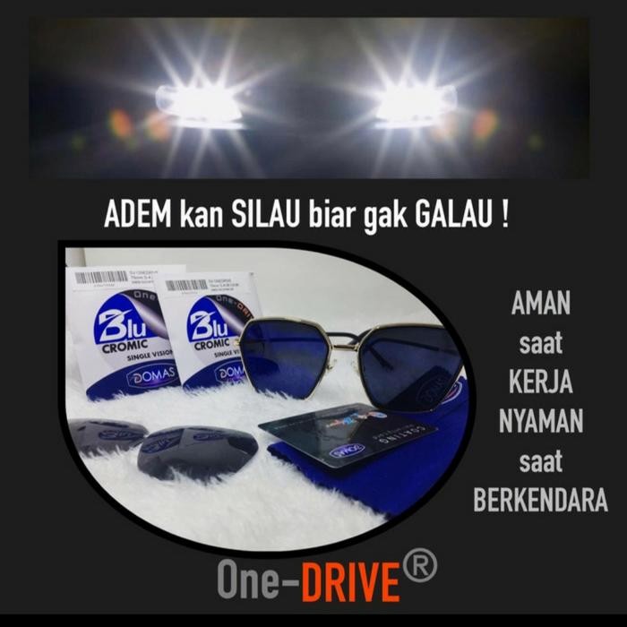Promo Lensa Kacamata Domas One Drive Bluechromic Original High Cylinder