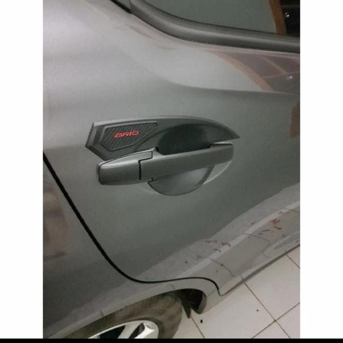 Limited Brio Outer Handle Mobil Brio 2013-2017 Hitam Doff Cover Handle & Outer Stylish Tampilan Luar