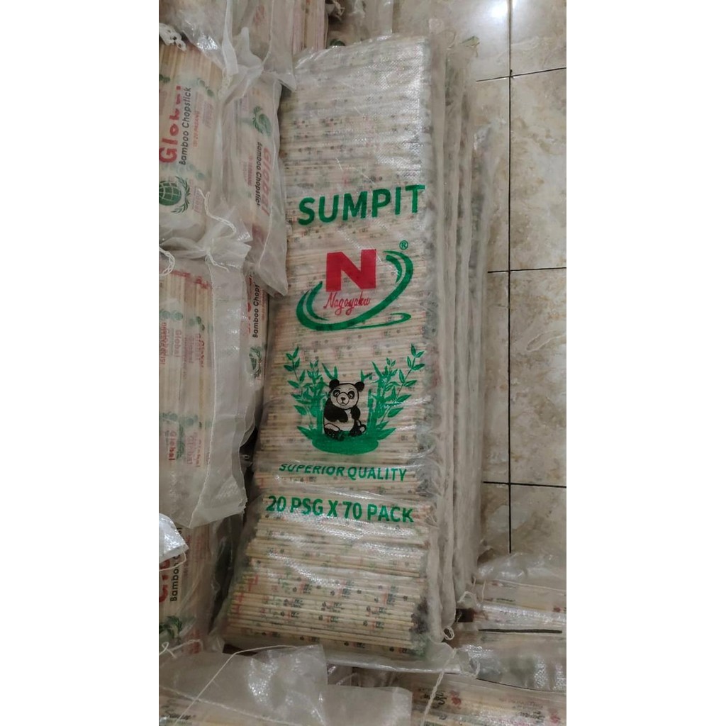 Sumpit Kayu Bambu Dimsum (Swan 76 Panda Koki Panda) 1 Bal 70 pa