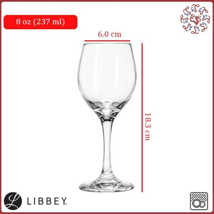 RRShop- Libbey Wine Glass / Gelas Wine 237 Ml #3065