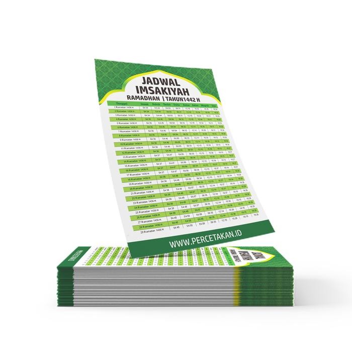 Cetak Jadwal Imsak Imsakiyah Ramadhan