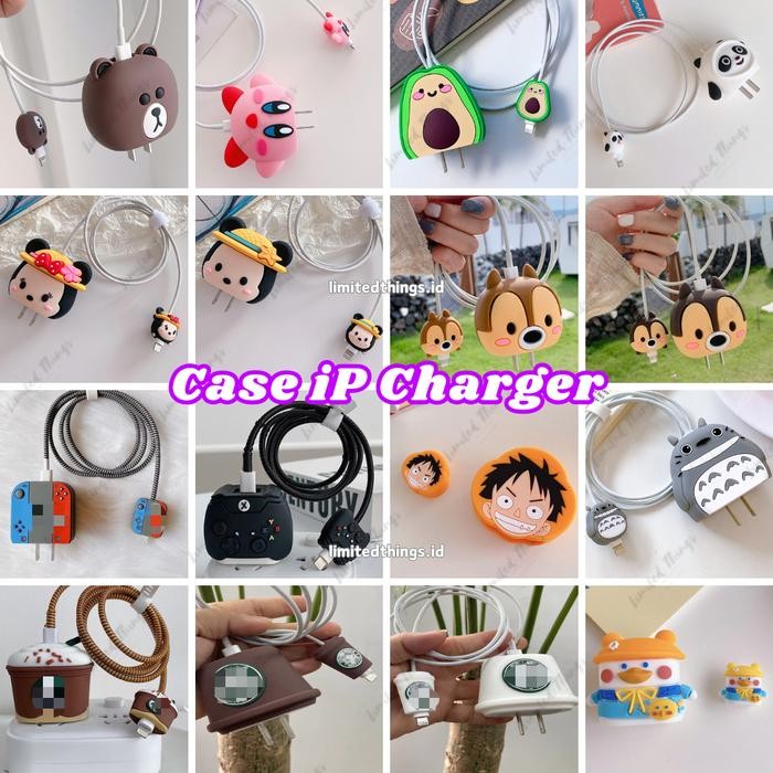 Case Charger Cable Protective Cover untuk Kepala Charger 18/20 W