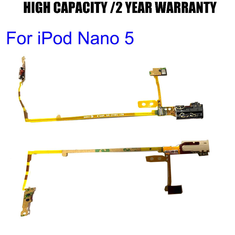 Flex Cable For Ipod Nano 5 5Th Gen Black White Headphone Audio Jack Hold Switch Microphone Module