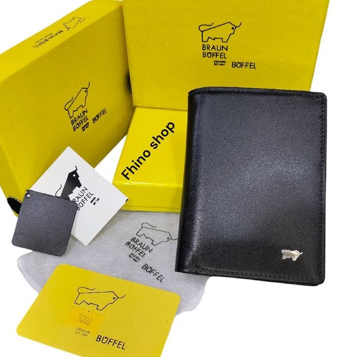 BRAUNBUFFEL Dompet berdiri kartu banyak kulit asli / Dompet Pria Kulit asli / Dompet Cowok kulit