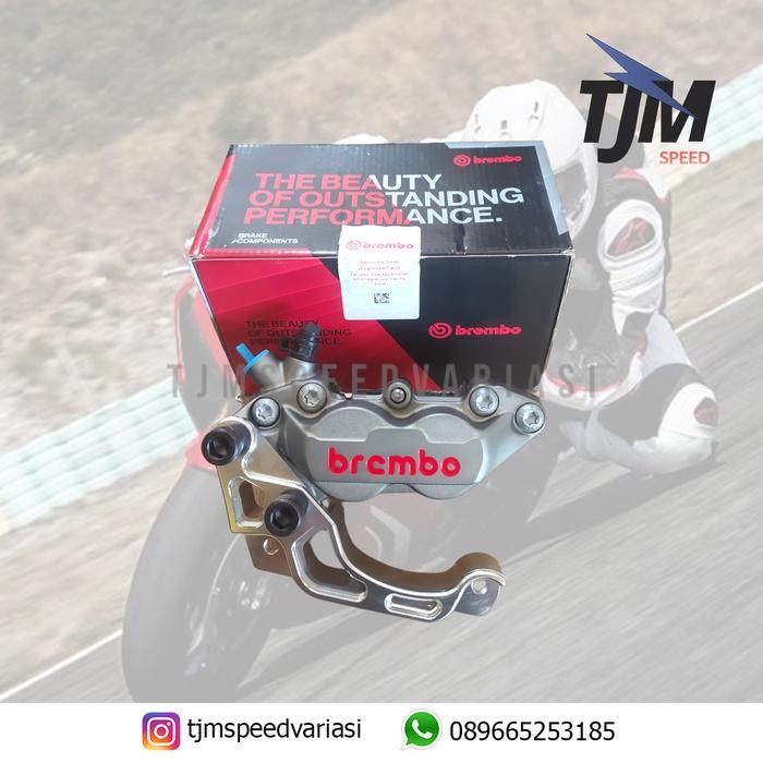 Kaliper Brembo 4P Grey + Breket Kaliper Vario 125/150 160 260mm