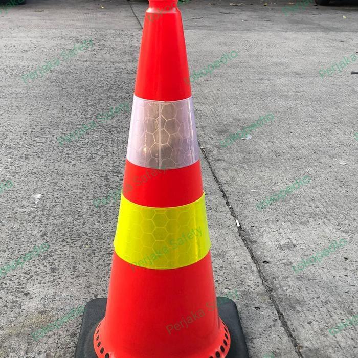 TRAFFIC CONE PVC 75 CM / KERUCUT PARKIR BERKUALITAS