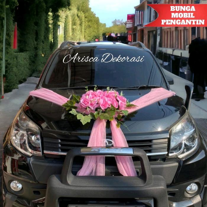 BUNGA MOBIL PENGANTIN / KAP MOBIL PENGANTEN / PITA MOBIL PENGANTIN / BUNGA MOBIL PENGANTIN MEWAH /