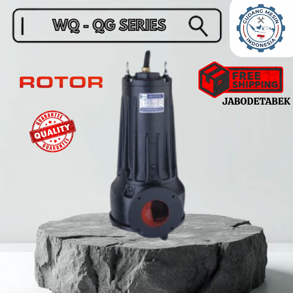POMPA CELUP WQ85-13-7.5GQ 100C27.5   11 HP 9,2KW 380V OUTLET 4" MAX FLOW 117 m3/h MAX HEAD 29m IMPEL