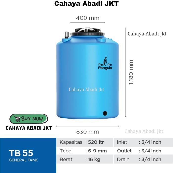 TANKI AIR/TOREN PENGUIN 520LITER ORANGE