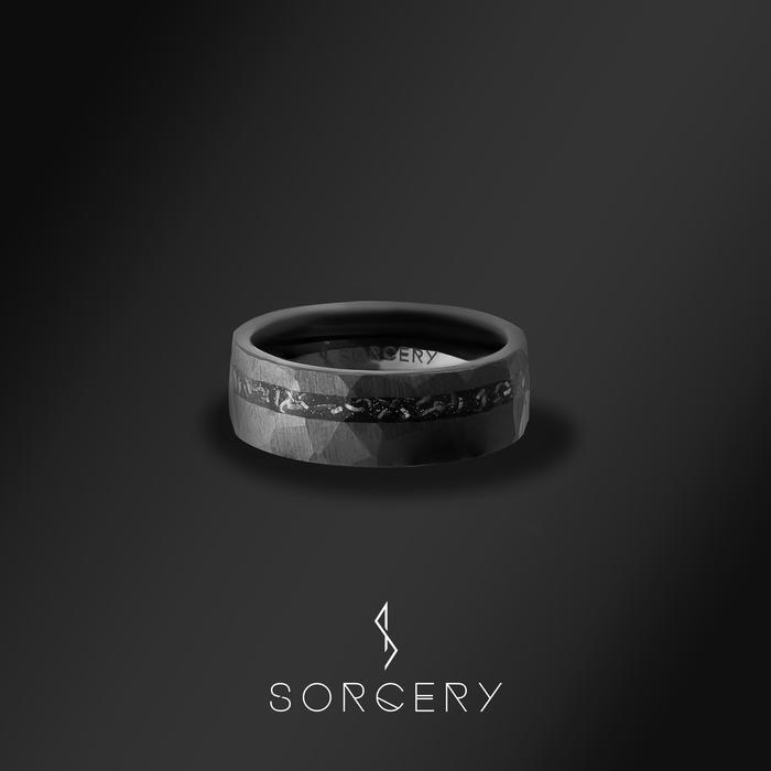 SORCERY Meteorite Ceramic Ring Cincin Simple Unisex Pria Wanit