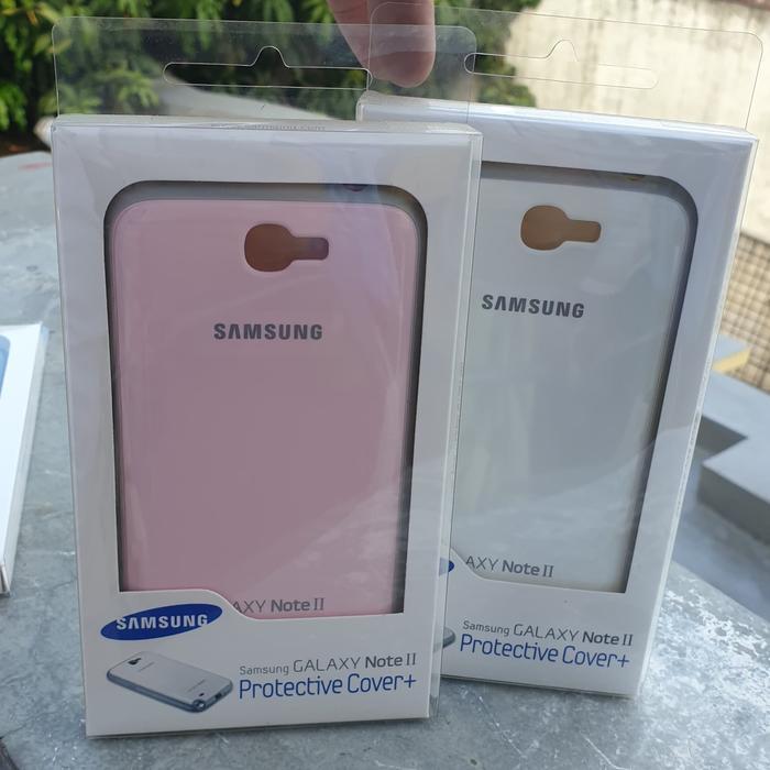PROTECTIVE CASE SAMSUNG NOTE 2 N7100 ORIGINAL PINK WHITE SOFT CASE