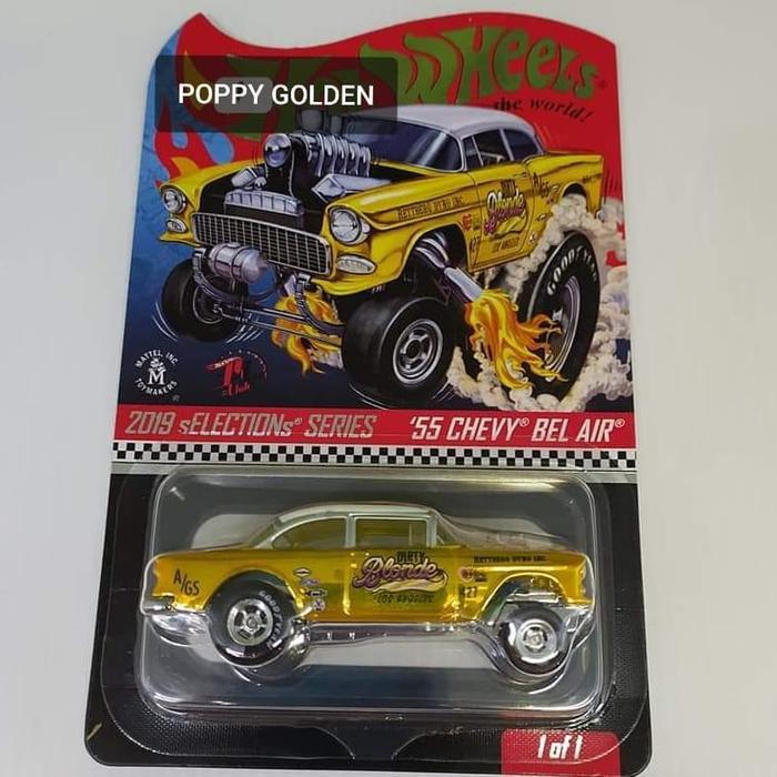 Hotwheels Rlc Selections Dirty Blonde '55 Chevy Bel Air Gasser Terbaru 