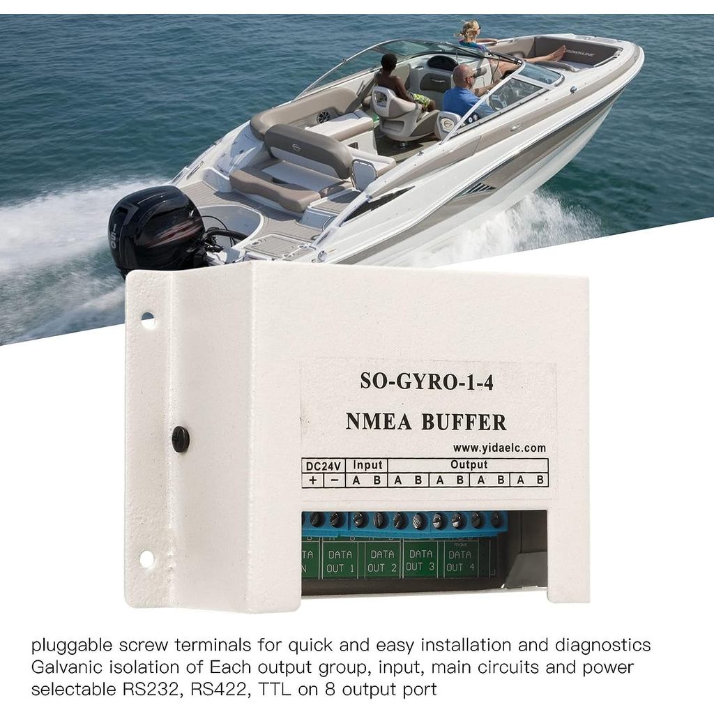 Rauptenerr Matsutec SY-1-4 NMEA0183 NMEA Buffer NMEA 1 input, 4 output Marine Serial Line Splitter I