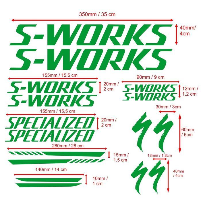 Sticker Decal S-Works Sticker Cutting Sepeda Specialized Terlaris
