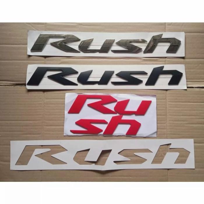 Emblem Kap Mesin Mobil Rush/Emblem Kap Mesin Rush