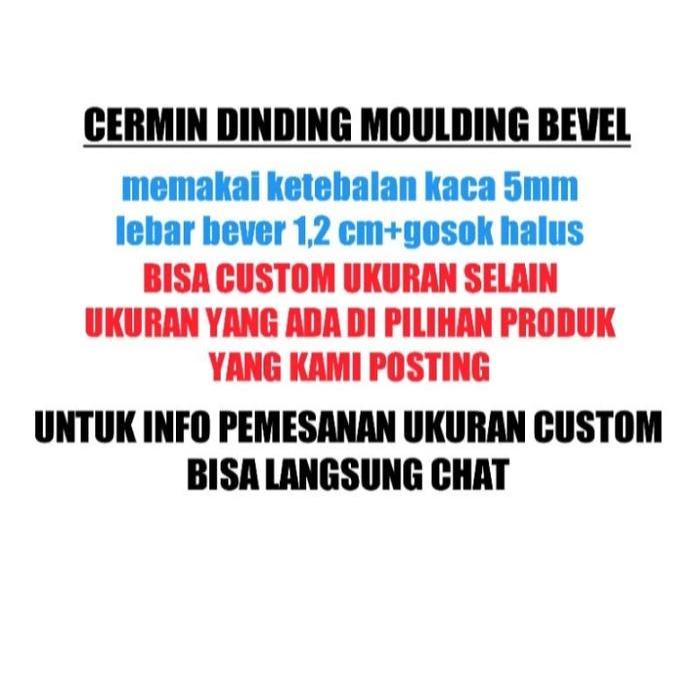 Promo Kaca Cermin Bevel Diagonal/Cermin Bevel/Cermin Wajik Dinding Terlaris