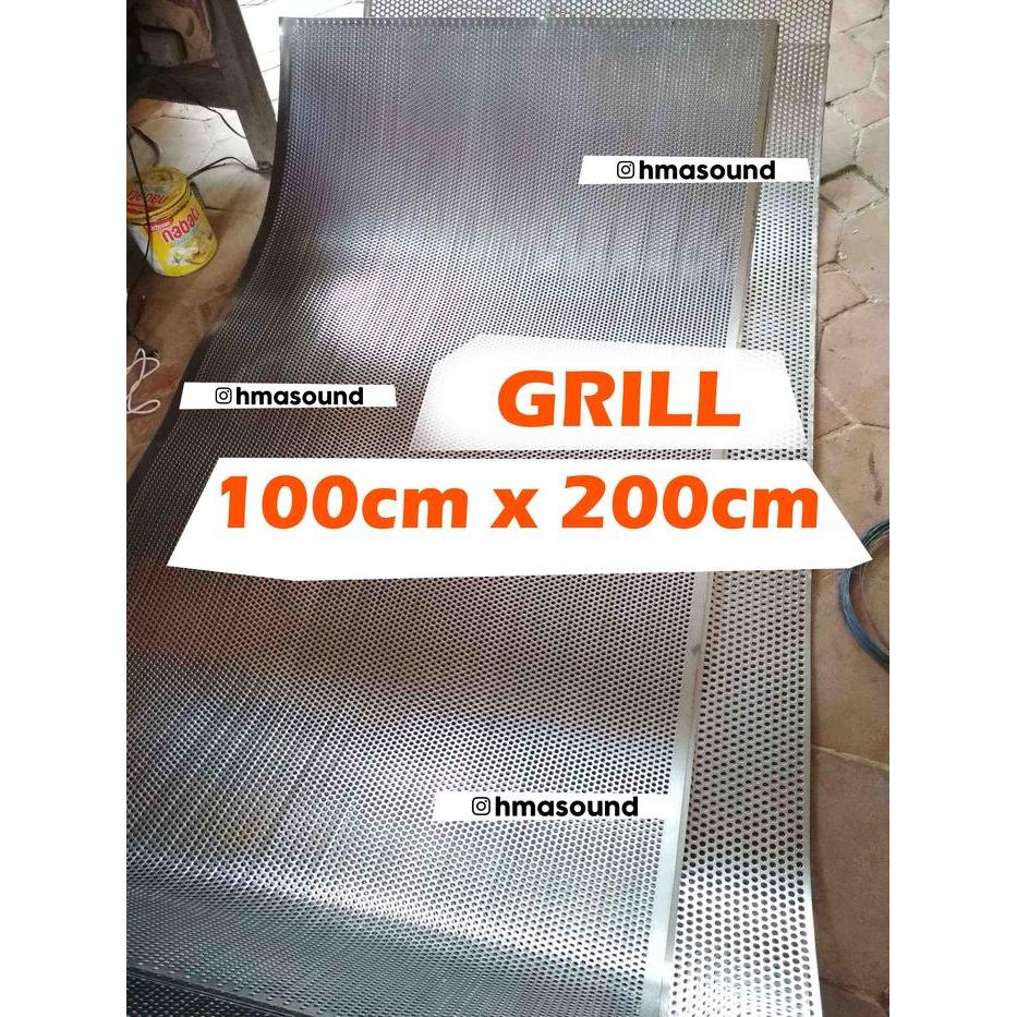 Promo Grill Besi Lubang Bulat Ram Besi 100 x 200 cm Terlaris