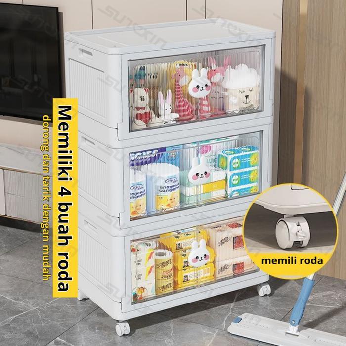 Sunxin Kotak Penyimpanan 50Cm S97 / Lemari Pakaian Anak / Box Storage Plastik Box Penyimpanan Lipat