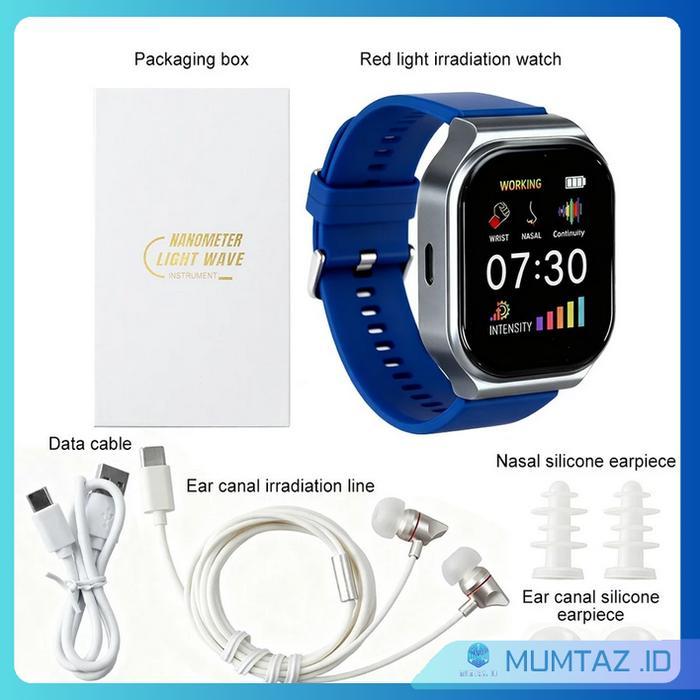 TERBARU Jam Laser 16 Titik Hole Semiconductor Nano Light Wave Device 650nm Laser Therapy