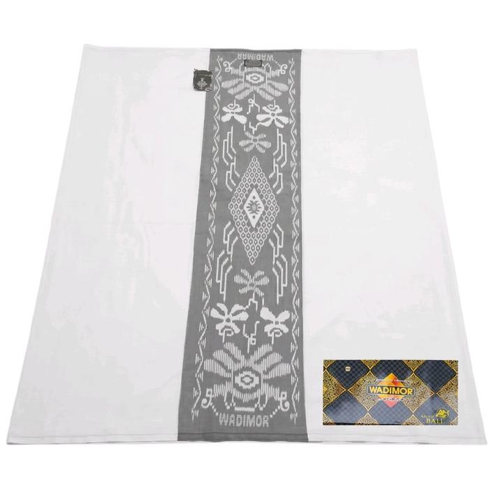 Promo Wadimor Sarung Dewasa Motif Bali Hitam Garis Kain Katun Kotak Kualitas Super Ukuran 123 Cm X