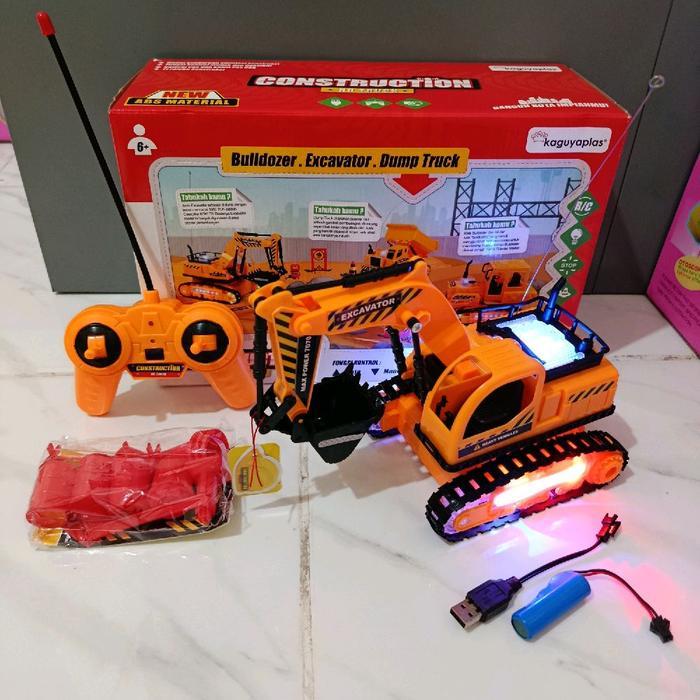 Mainan Mobil Konstruksi Remote beko excavator Dump Truck Bulldozer remote - BEKO EXCAVATOR RC