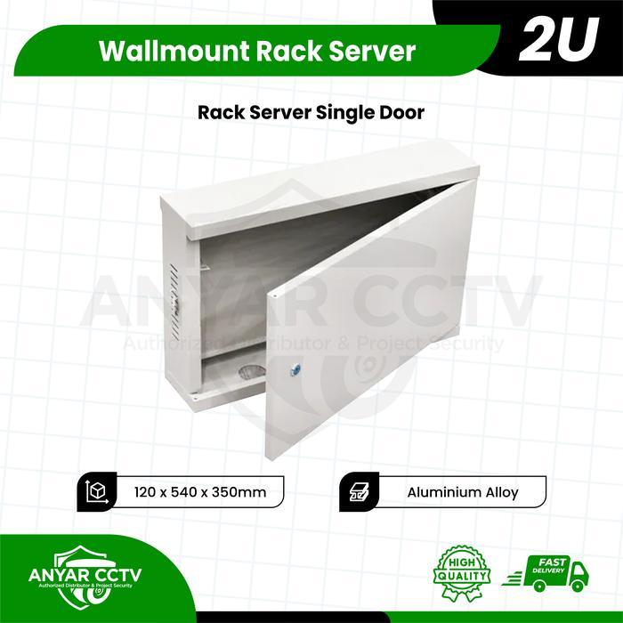 Wallmount Rack Server 2U, Rak Server Single Door 2U