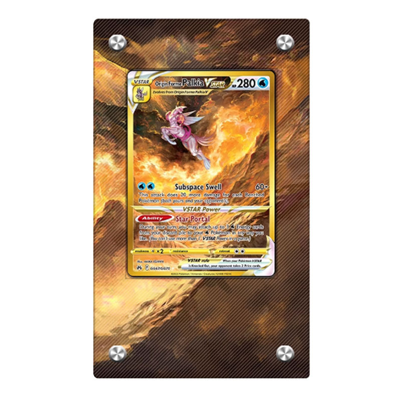 New Pocket Monster Arceus Card Brick Giratina Dialga Palkia Vstar Anime Game Collection Card Display