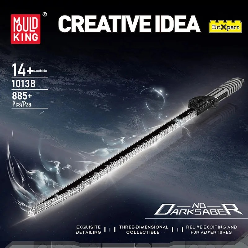 Mould King 10138 Star Plan Toys The Darksaber Building Block Assembly Lightsable Brick Set